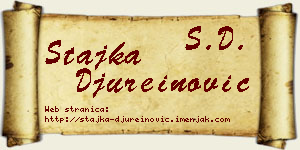 Stajka Đureinović vizit kartica